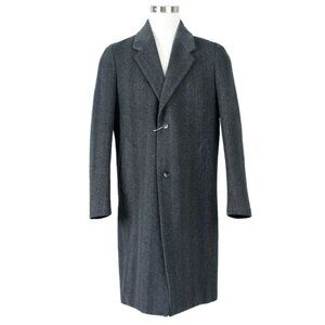 MR. PORTER Cashmere Dress Coat SZ Large - Gray